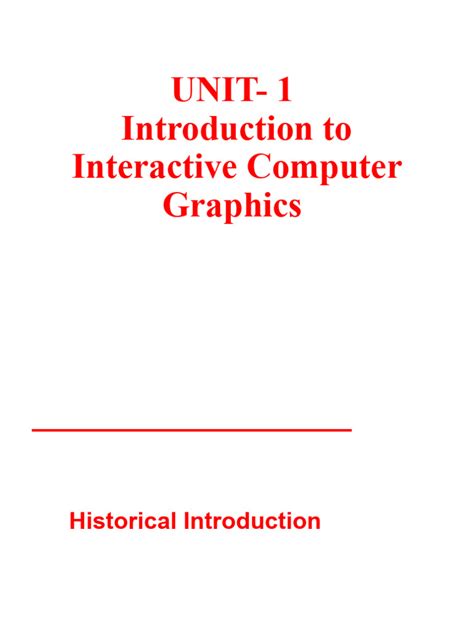 Toradh íomhá ar What Are Interactive Computer Graphics