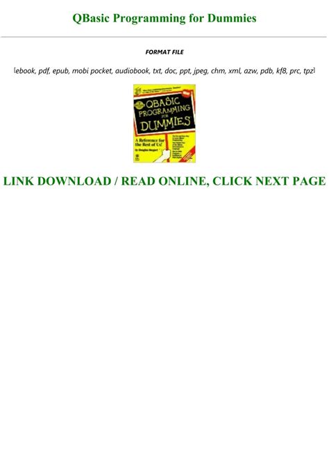 Programming For Dummies PDF に対する画像結果