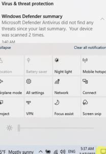 Image result for Action Center Tray Icon Windows 1.0