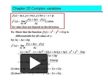 Complex Variables Power Series に対する画像結果