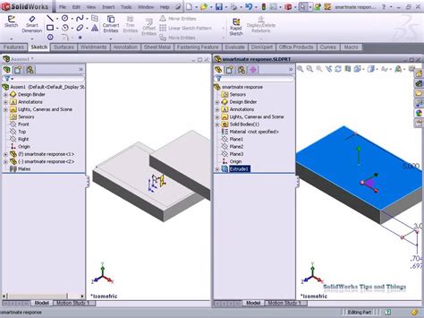 Image result for SolidWorks SmartMate Cut