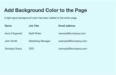Image result for How to Change Background Color in HTML