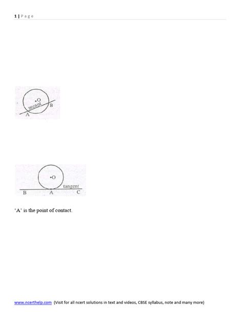 Circle Lesson Class 10 に対する画像結果