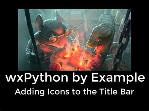 Toradh íomhá ar wxPython Status Bar