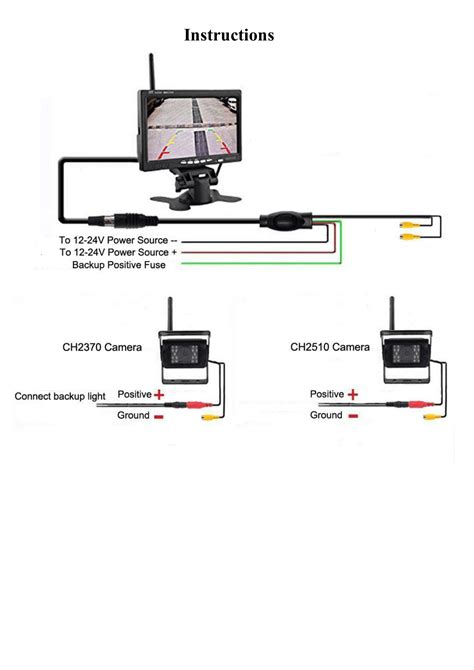 Toradh íomhá ar Wiring-Diagram PoDoFo Backup Camera
