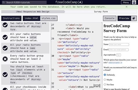 Toradh íomhá ar How to Create a Survey in HTML Code