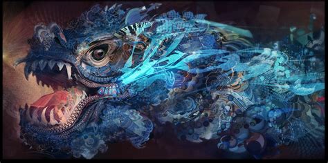 Toradh íomhá ar Water Dragon Android Jones