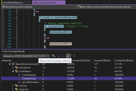 Visual Studio Code Quality Analysis に対する画像結果