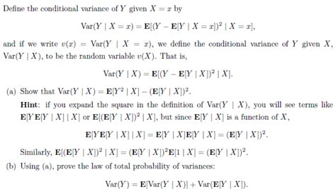 Image result for Equation for Variance in Conditional Distribution