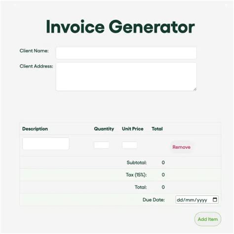 Image result for Invoice Generator Model