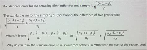 Image result for The Standard Error of the Sampling Distribution Formula