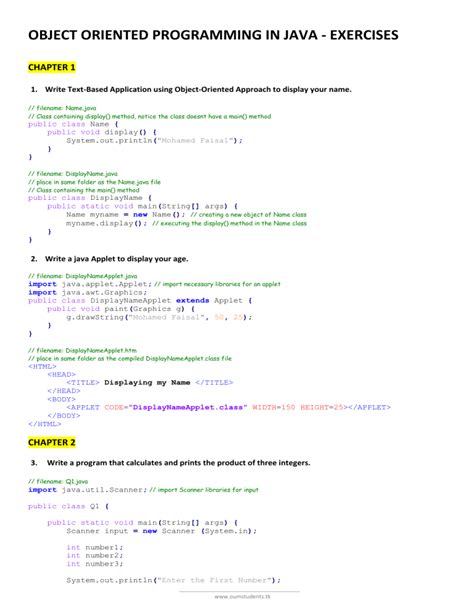 OOP Exercises Java Example に対する画像結果