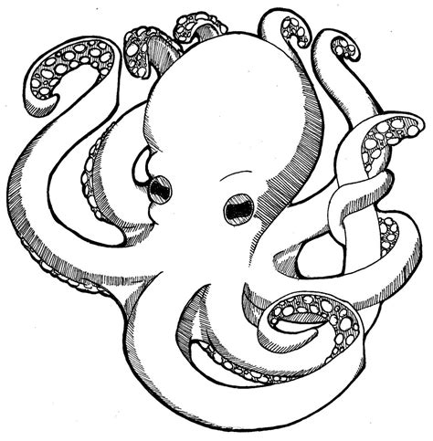 Image result for Octopus Colouring In