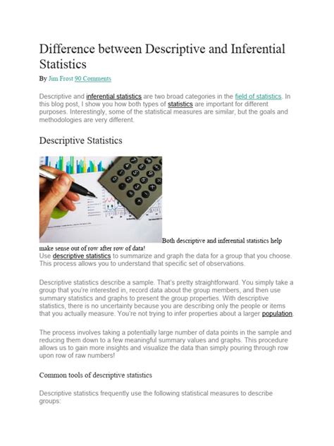 Image result for Descriptive and Inferential Statistics PDF