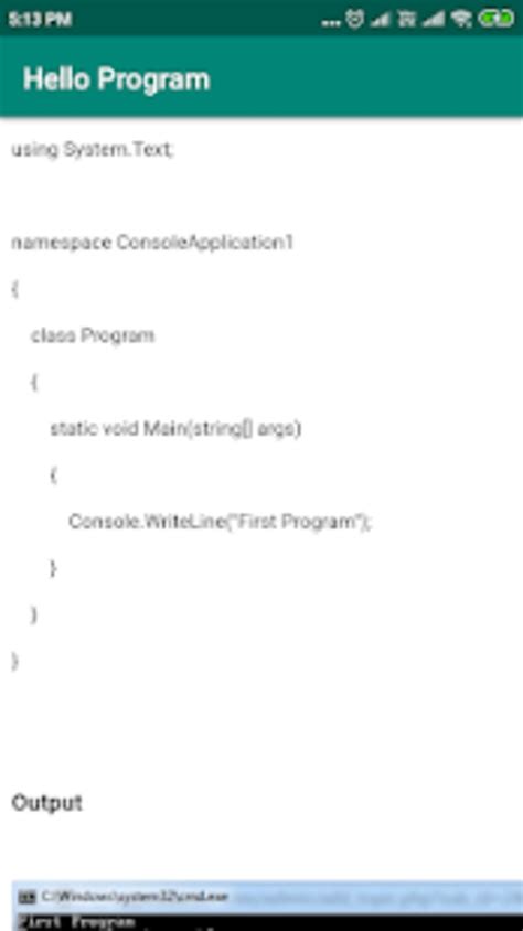 Toradh íomhá ar .Net Framework in Visual Programming