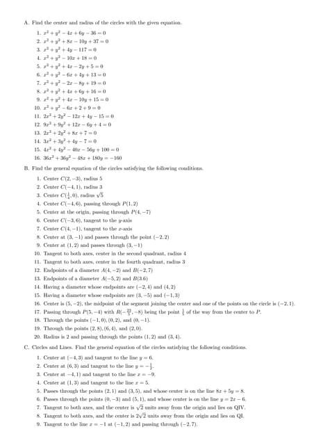 Image result for Circle Math Problems