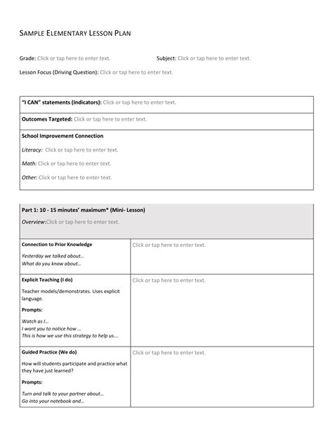 Image result for Example of Lesson Plan in Elementary