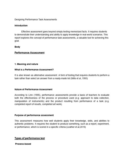 Image result for Performance Task Design