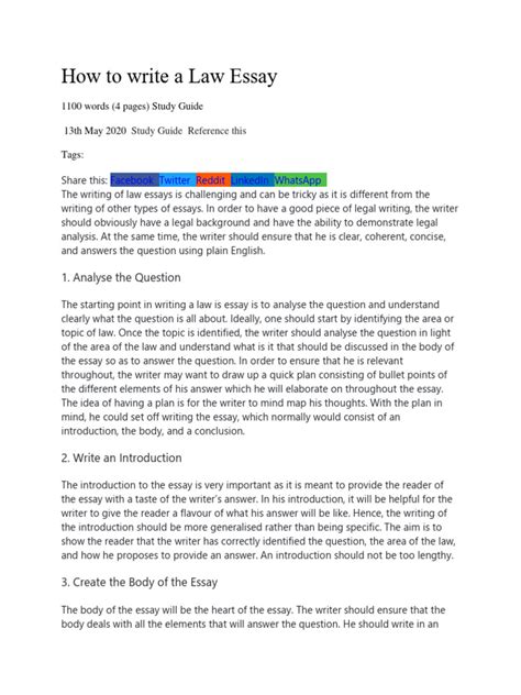 Law Essay Introduction Example に対する画像結果