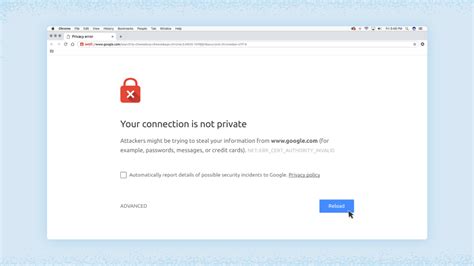 Afbeeldingsresultaten voor Connection Not Secure