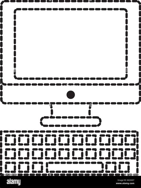 Image result for Dotted Line Cartoon Computer Keyboard