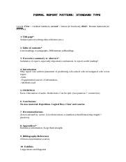 Image result for Pattern for Traditional Report