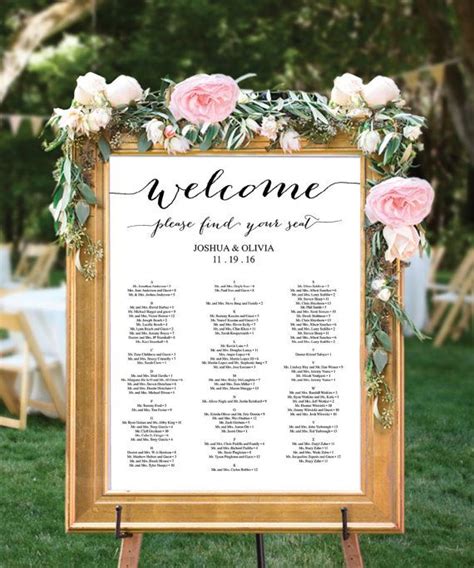 Image result for Wedding Seating Chart Examples