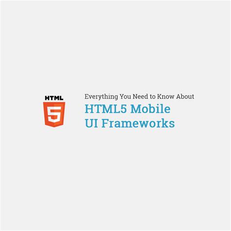 HTML 5 UI Framework に対する画像結果