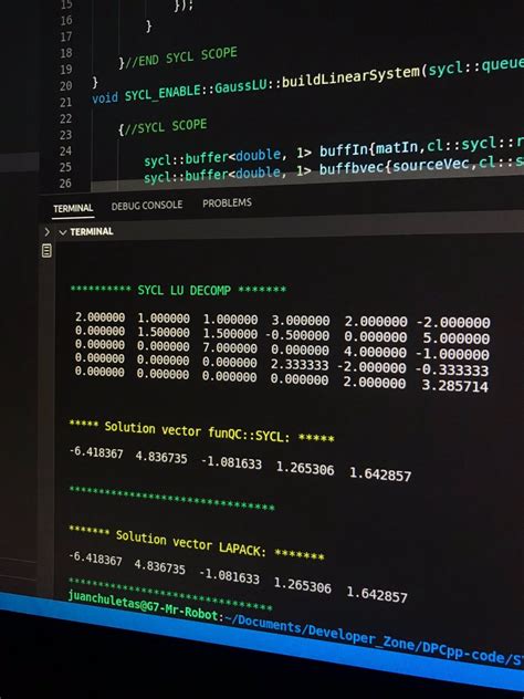 Toradh íomhá ar LU Decomposition Algorithm