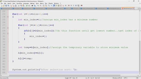 Image result for Selection Sort in Java