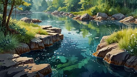 Image result for Spring Water Drawing