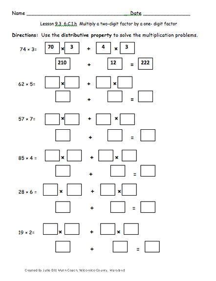 Image result for Distributive Property Examples 5th Grade