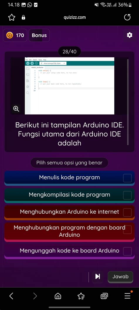 Tampilan Arduino IDE に対する画像結果