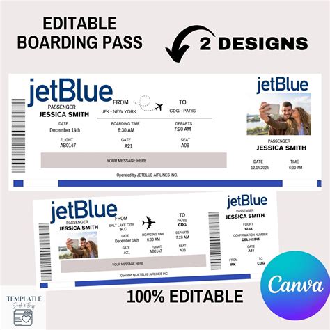 Image result for JetBlue Boarding Pass Print