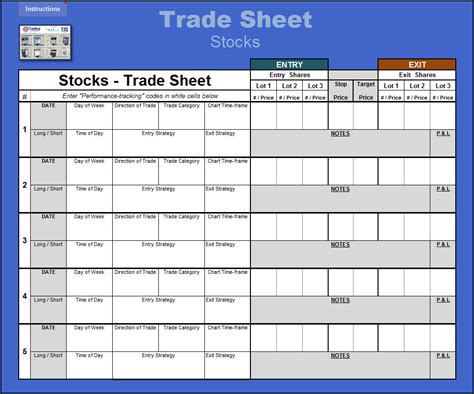 Image result for Trading Journal Spreadsheet