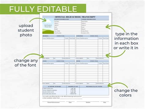 Image result for High School Transcript Generator