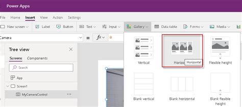 Power Apps Camera に対する画像結果