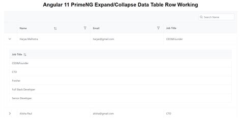 Toradh íomhá ar Table Row Collapse Bootstrap