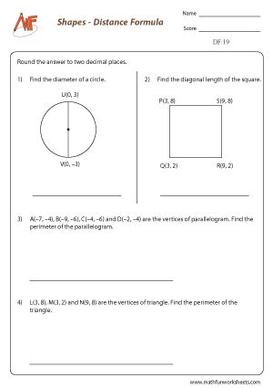Image result for 3-Dimensional Distance Formula Worksheet