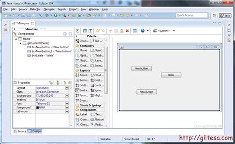 Toradh íomhá ar Java Eclipse Interface