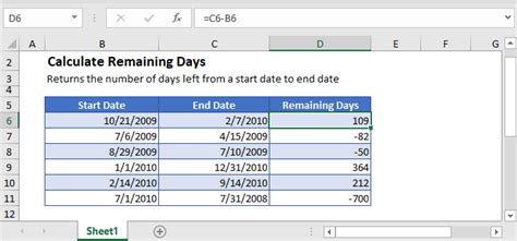 Image result for Excel Date Countdown