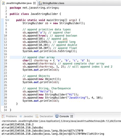 Toradh íomhá ar Test Cases Example for Builder Class in Java