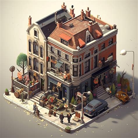 Toradh íomhá ar Comic Store 3D Model