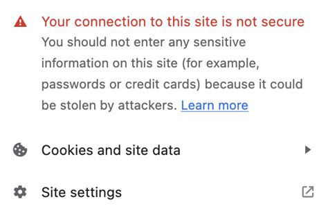 Afbeeldingsresultaten voor Connection Not Secure
