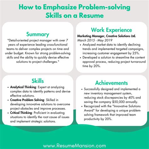 Image result for Problem-Solver Resume