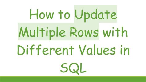 Image result for Update Row Value in SQL