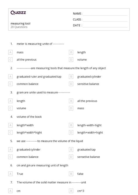 Image result for Machine Shop Measurement Worksheets