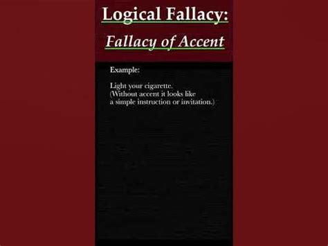 Image result for Fallacy of Accent Example Magazine Picture