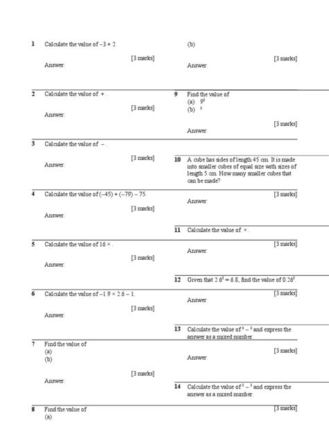 Image result for Form 2 Maths Topics