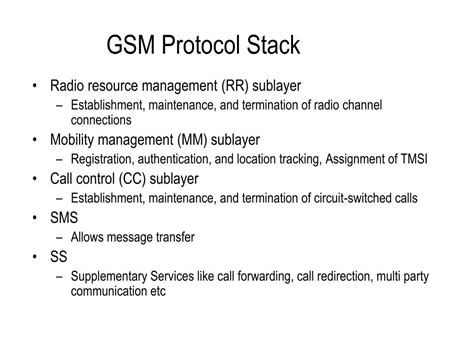 Image result for GSM Protocol Stack